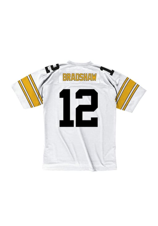 Pittsburgh Steelers Terry Bradshaw Mitchell and Ness WHITE 1976