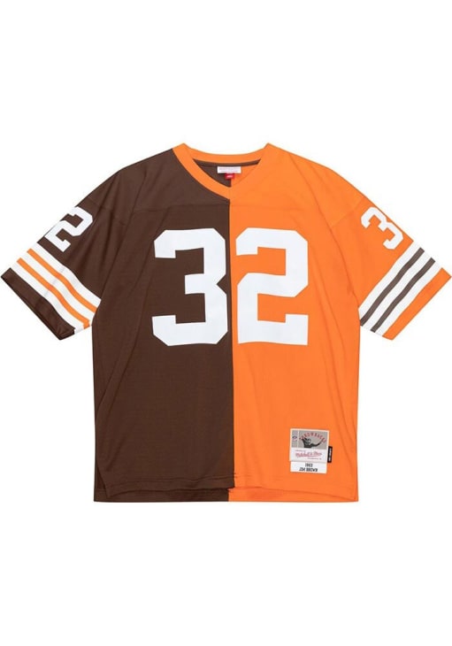 Cleveland Browns Jim Brown Mitchell and Ness BROWN SPLIT LEGACY