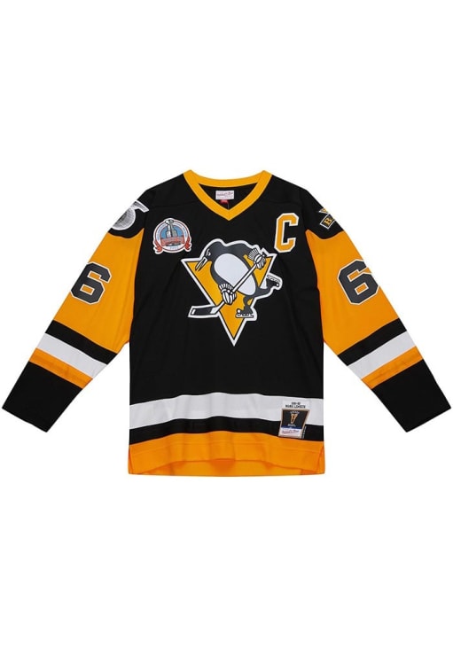 Mitchell and Ness Mario Lemieux Pittsburgh Penguins Mens BLACK