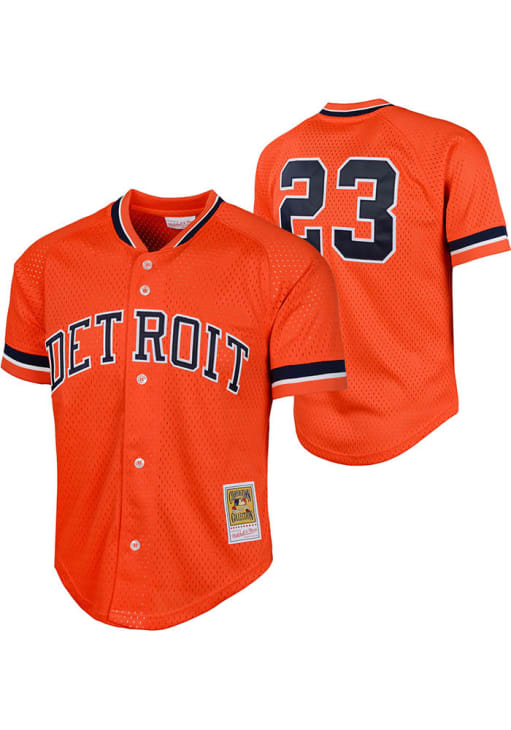 Detroit Tigers Kirk Gibson Youth ORANGE MLB Player Baseball Jersey