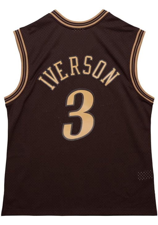 Allen Iverson Philadelphia 76ers BROWN Lux Brown Jersey - 56502417