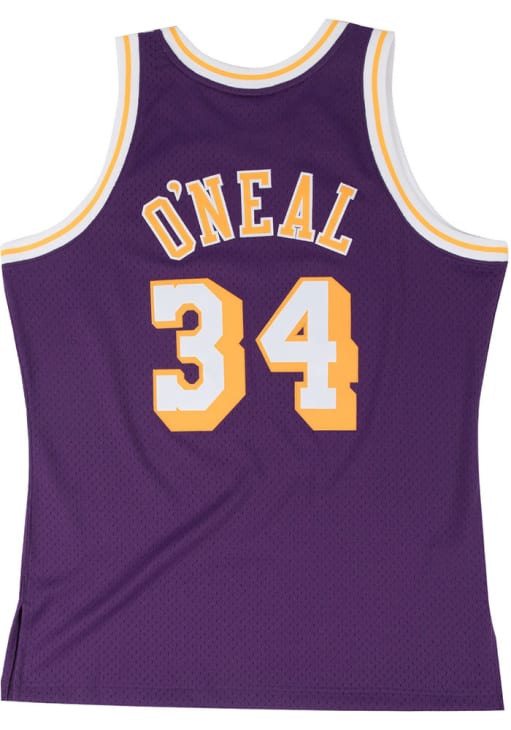 Shaquille O'Neal Los Angeles Lakers PURPLE 96-97 Road Jersey - 5650255