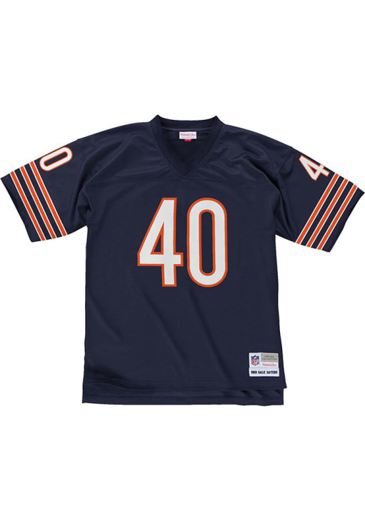 Chicago Bears Gale Sayers Mitchell and Ness NAVY 1969.0 Throwback