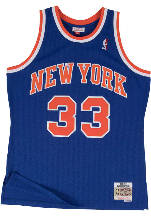 Mitchell & ness Knicks ユニホーム Patrick Ewing New York Knicks BLUE 91-92 Road Jersey - 5650310