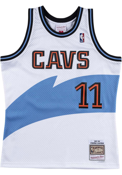 Zydrunas Ilgauskas Cleveland Cavaliers WHITE 97-98 Home Jersey