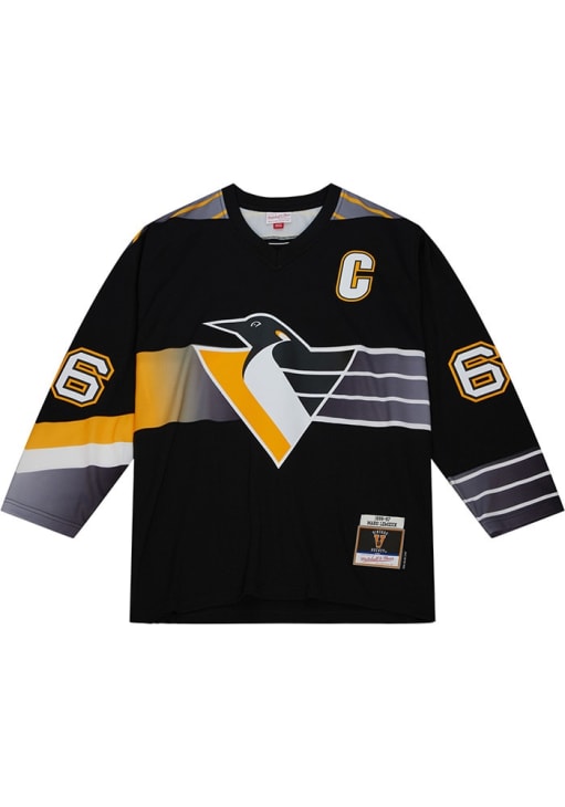 Mitchell and Ness Mario Lemieux Pittsburgh Penguins Mens BLACK