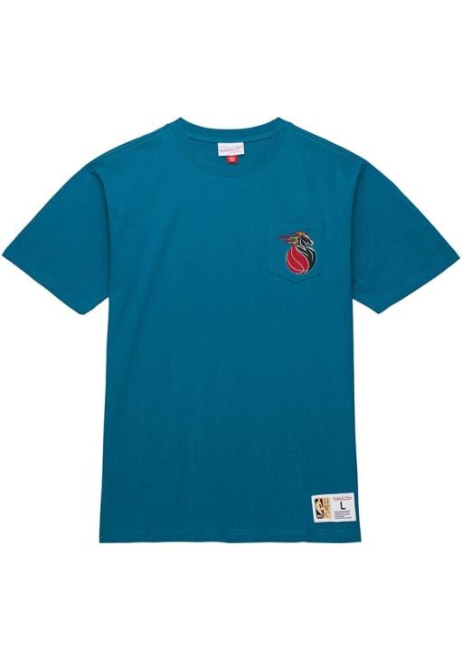 Mitchell and Ness Detroit Pistons TEAL Premium Short Sleeve