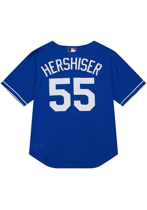 Los Angeles Dodgers Orel Hershiser Mitchell and Ness ROYAL Button