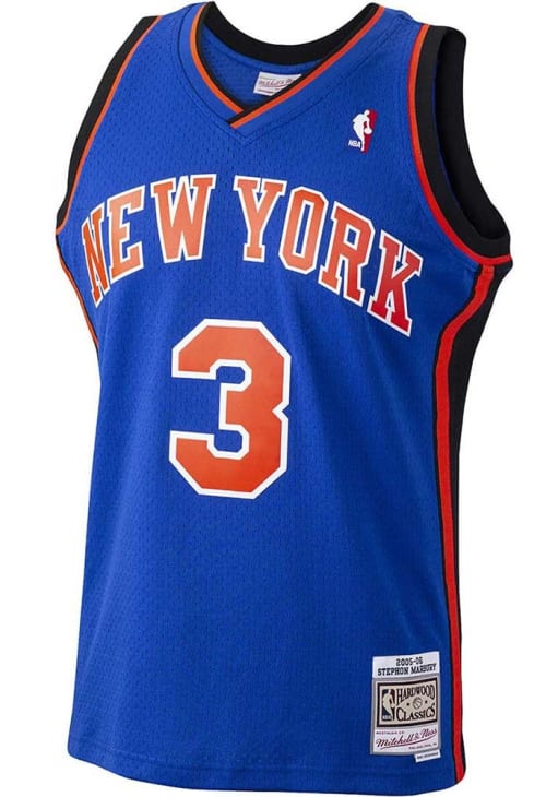 Stephon Marbury New York Knicks BLUE Swingman Jersey - 56504039