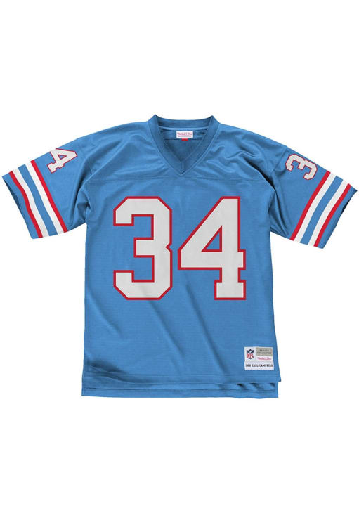 Houston Oilers Earl Campbell Mitchell and Ness LIGHT BLUE