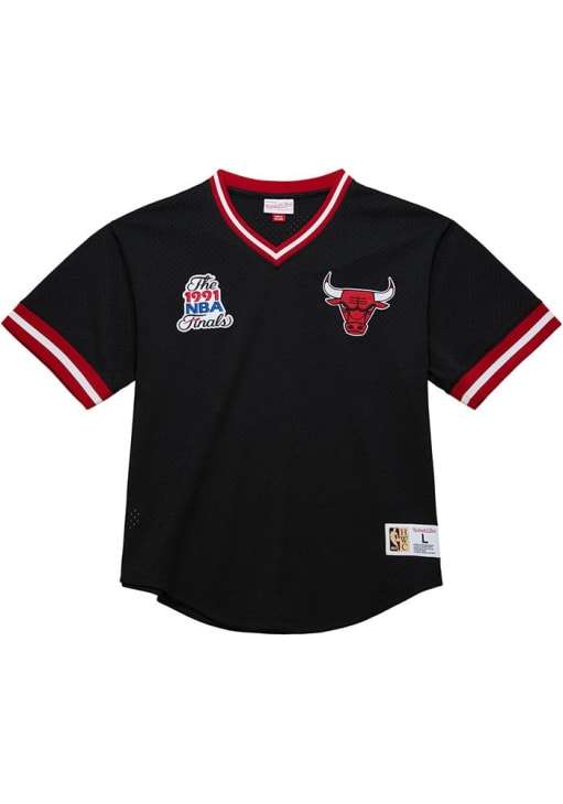 Mitchell and Ness Chicago Bulls Mens BLACK Vintage Logo - 56504215