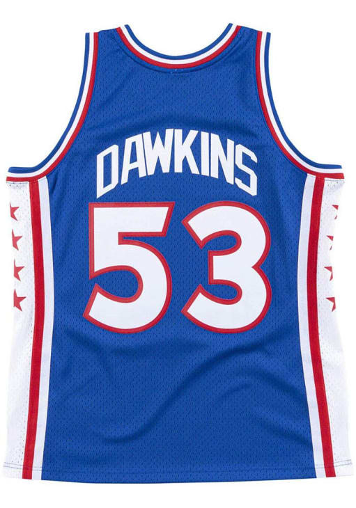 Darryl Dawkins Philadelphia 76ers BLUE Swingman Jersey - 56504559
