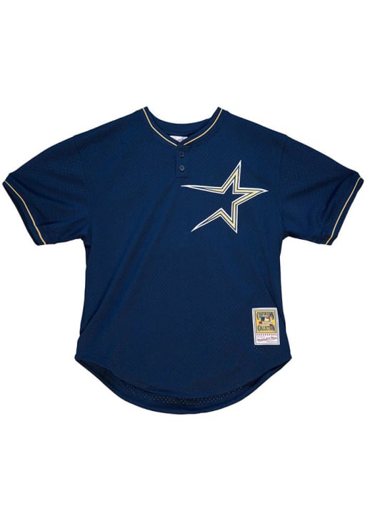 Houston Astros Jeff Bagwell Mitchell and Ness NAVY Throwback