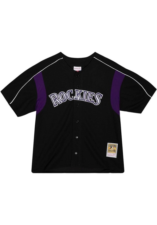 Colorado Rockies Larry Walker Mitchell and Ness BLACK Throwback