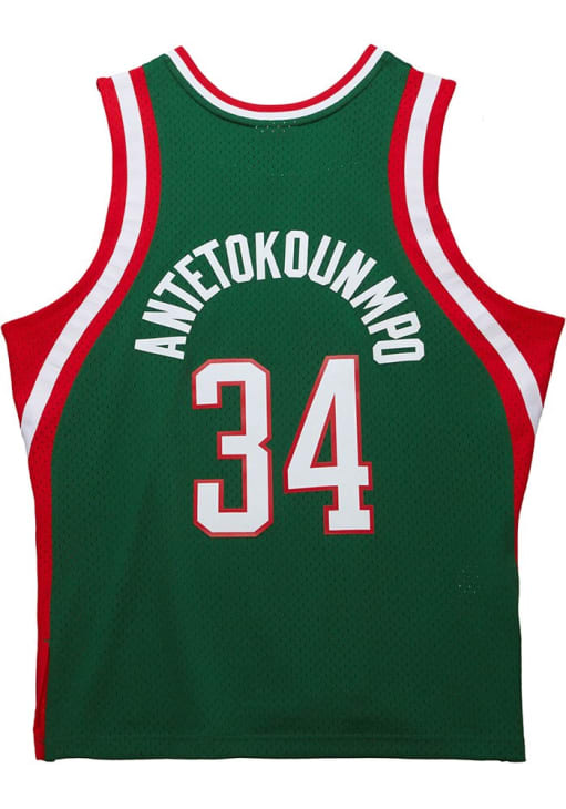 Giannis Antetokounmpo Milwaukee Bucks GREEN Swingman Jersey - 56504592