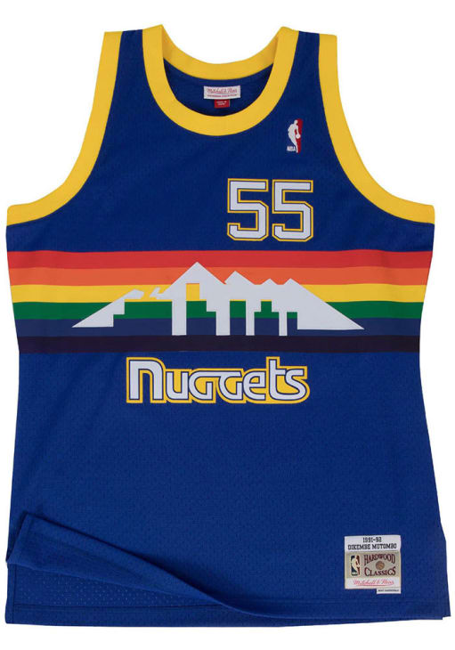Dikembe Mutombo Denver Nuggets Blue Swingman Jersey - 56504598