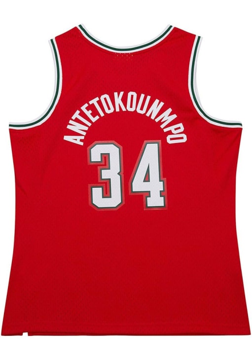 Giannis Antetokounmpo Milwaukee Bucks RED Swingman Jersey - 56504644
