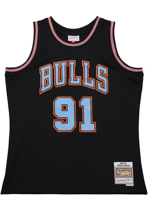Dennis Rodman Chicago Bulls BLACK Swingman Jersey - 56504683