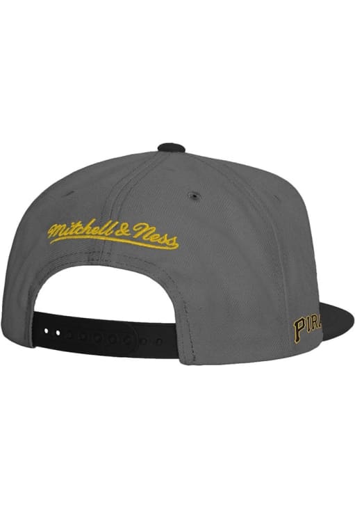 Pittsburgh Pirates Mitchell and Ness GREY Storm Front Snapback Hat