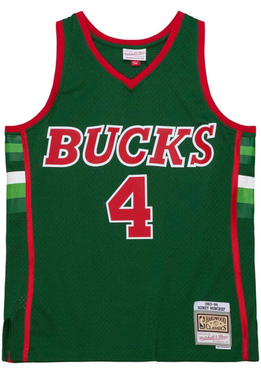 Sidney Moncrief Milwaukee Bucks GREEN 1983 Jersey - 56506168