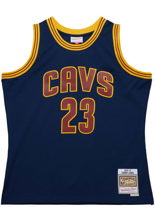 【M未使用タグ付】レブロン　CAVS ユニフォーム　紺 LeBron James Cleveland Cavaliers NAVY Swingman Jersey - 56506968