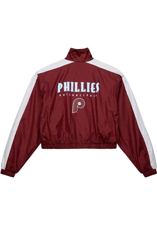 Philadelphia Phillies Mitchell and Ness Womens MAROON Nylon Light