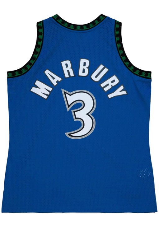Stephon Marbury Minnesota Timberwolves BLUE 96-97 Home Jersey