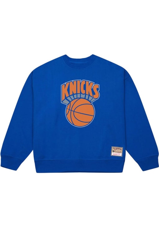 ☆MITCHELL & NESS プルオーバー　L KNICKS☆ Mitchell and Ness New York Knicks Mens ROYAL Retro Logo Crew