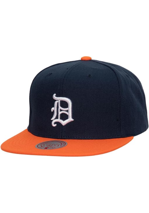 Detroit Tigers Mitchell and Ness NAVY Evergreen Snapback Hat - 5650899