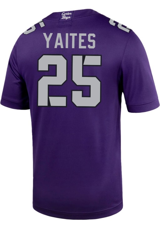 Ryan Yaites TCU Horned Frogs PURPLE Football NIL Game Jersey - 5680386