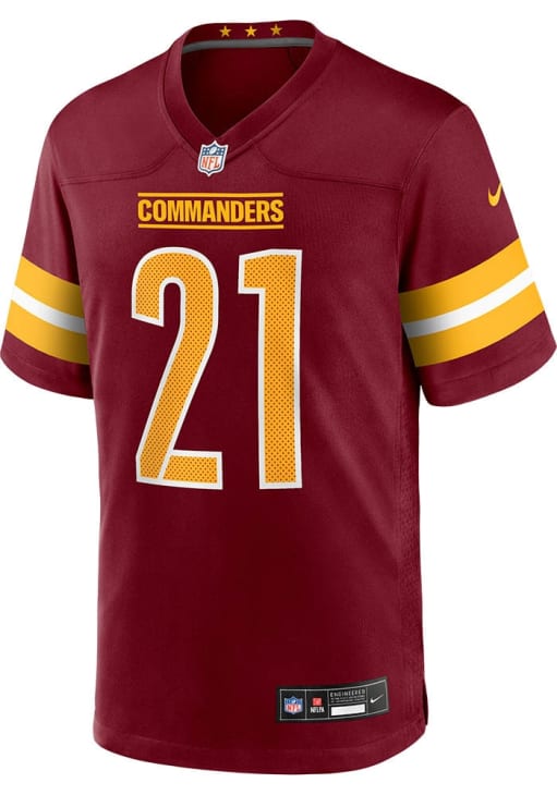 新品　NFL　ワシントン・コマンダース ユニフォーム　サイズM Sean Taylor Washington Commanders BURGUNDY Home Jersey - 568398438