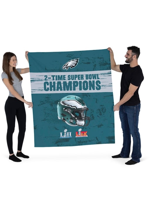 Philadelphia Eagles MIDNIGHTGREEN 2x Super Bowl Champions 50x60