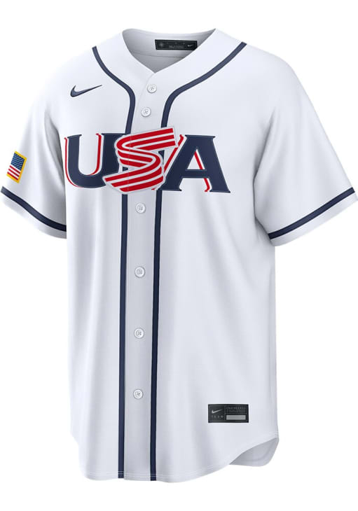 WBC アメリカ代表　レイリーユニフォーム M【※即完売品 ※正規品※】 Pete Crow-Armstrong USA Mens White World Baseball Classic Limited