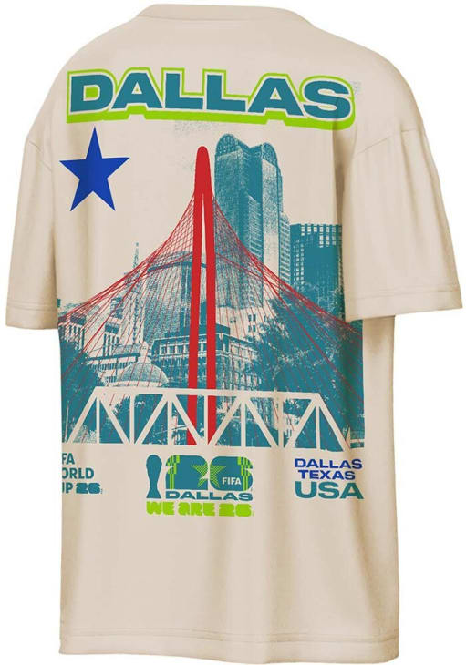 FIFA Dallas CREAM WC26 City Local Short Sleeve T Shirt - 5764565