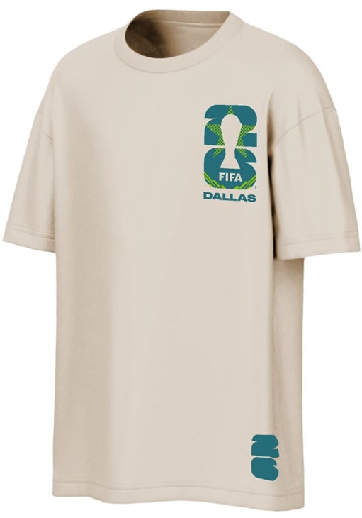FIFA Dallas CREAM WC26 City Local Short Sleeve T Shirt - 5764565