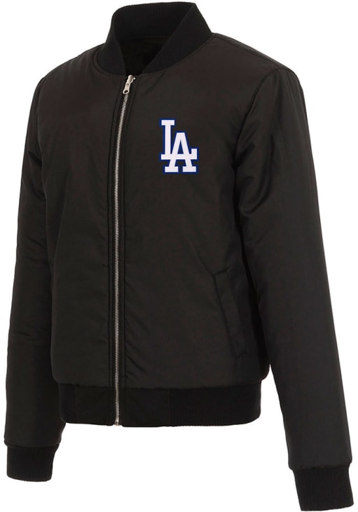 Los Angeles Dodgers Womens BLACK Reversible Fleece Zip Up Jacket