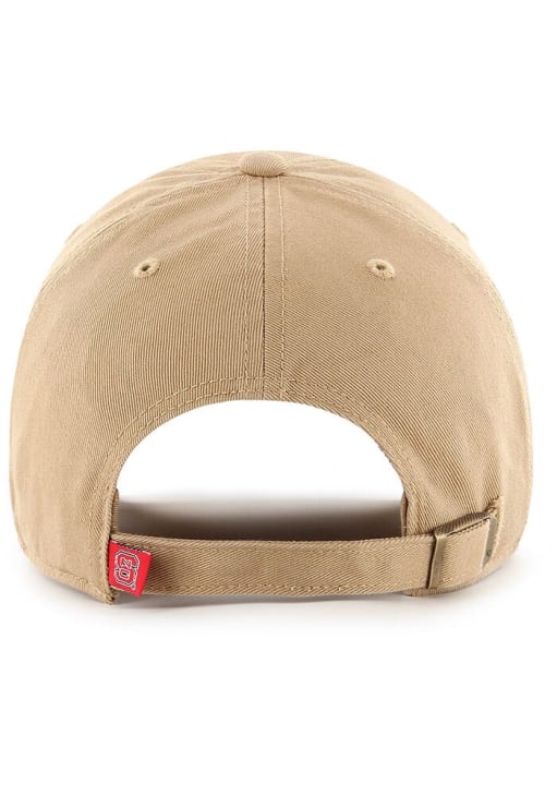 47 NC State Wolfpack KHAKI Clean Up Adjustable Hat - 5865214
