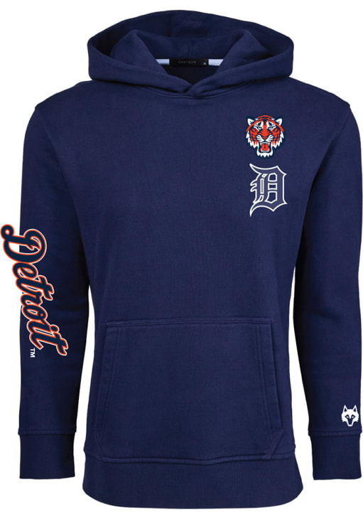 Greyson Detroit Tigers Mens NAVY Aspen Stadium Series Hoodie