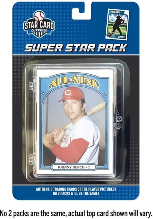 Cincinnati Reds Red Johnny Bench Pack Baseball Cards - 588874466