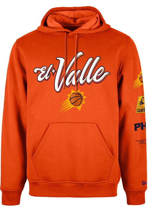 New Era Phoenix Suns Mens ORANGE City Edition Hoodie - 590001007