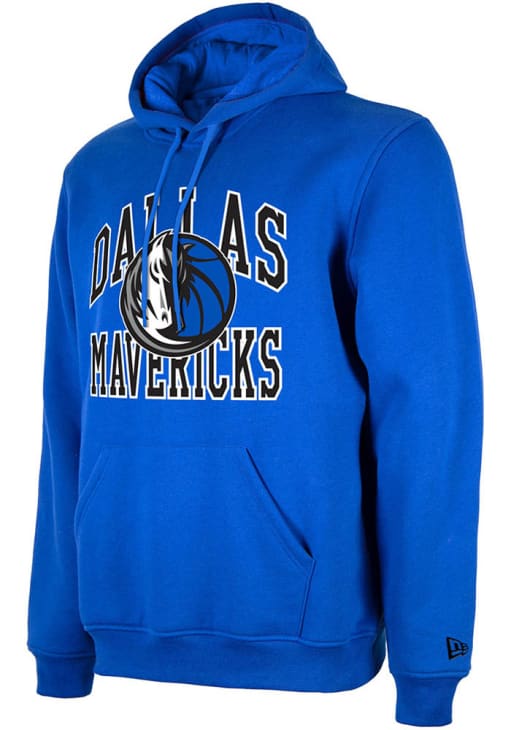 New Era Dallas Mavericks Mens ROYAL Tip Off Hoodie - 590001099