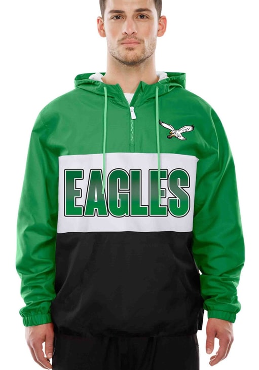 New Era Philadelphia Eagles Mens Retro Leisure Windbreaker