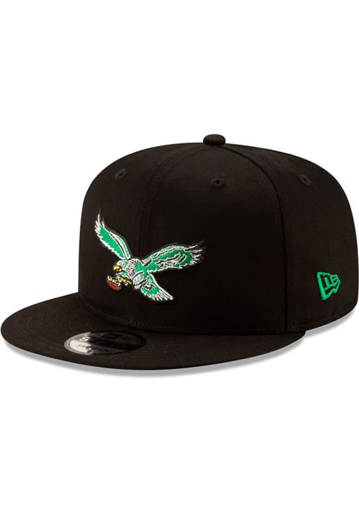 Philadelphia Eagles New Era BLACK Basic 9FIFTY Snapback Hat - 59000581