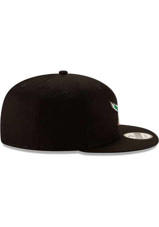 Philadelphia Eagles New Era BLACK Basic 9FIFTY Snapback Hat - 59000581