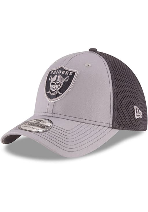 Las Vegas Raiders Mens Grayed Out Neo 39THIRTY GRAY New Era Flex