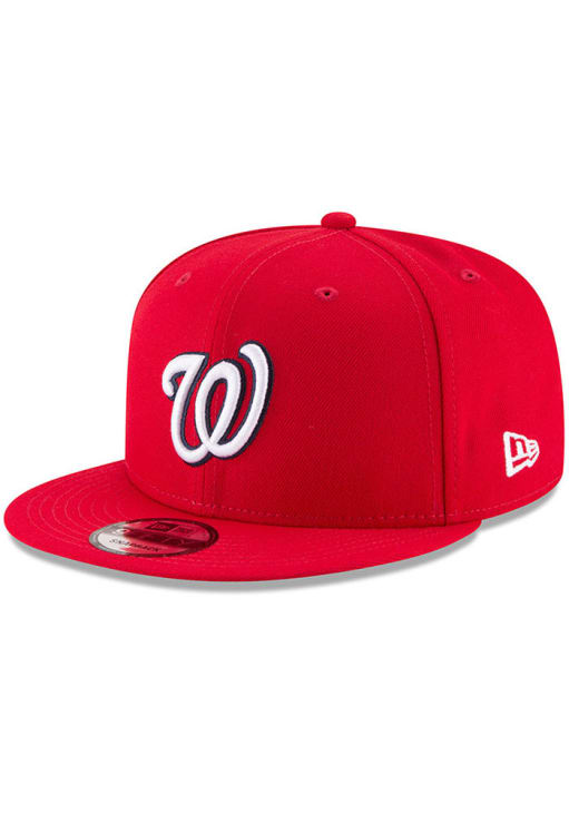 Washington Nationals New Era Red Basic 9FIFTY Snapback Hat - 59001802