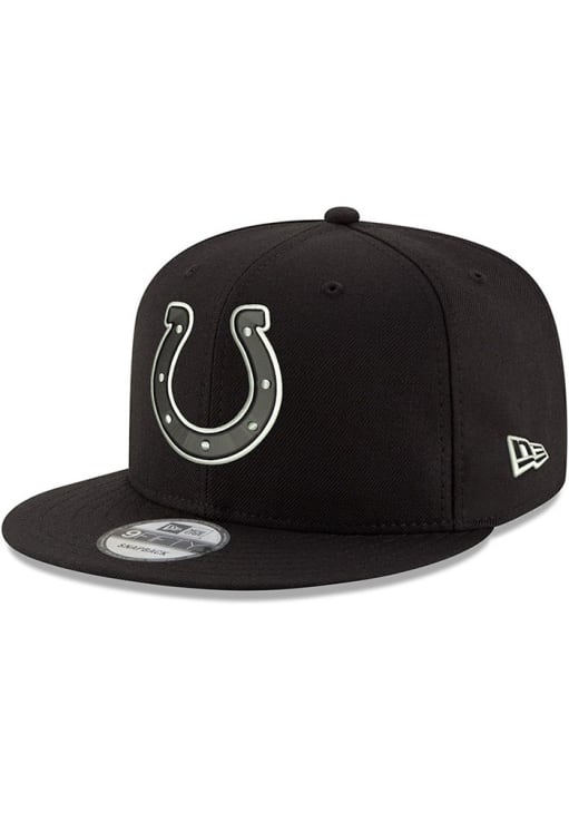 Indianapolis Colts New Era BLACK Basic 9FIFTY Snapback Hat - 59001886