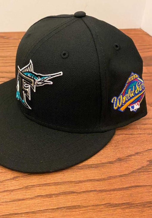 Casquette New Era 59Fifty Florida Marlins – Noir/Rouge – 1997 World Series – Taille 7 – Neuve