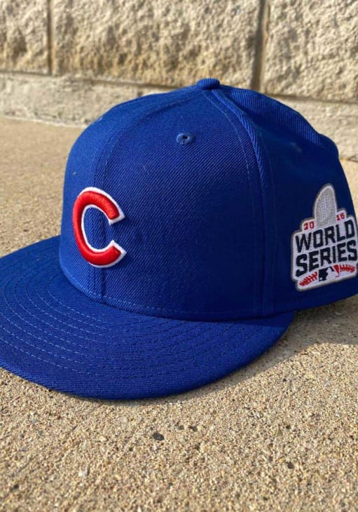 Chicago Cubs Mens 2016 World Series Side Patch 59FIFTY ROYAL New Era Fitted  Hat - 59004459