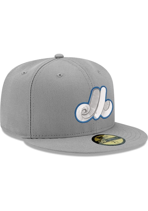 Montreal Expos Mens Tonal Royal Pop Cooperstown 59FIFTY GRAY New